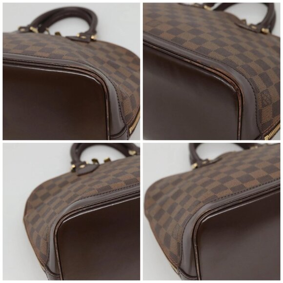 LOUIS VUITTON Damier Ebene Alma Hand Bag N51131 LV Auth - Picture 16 of 16